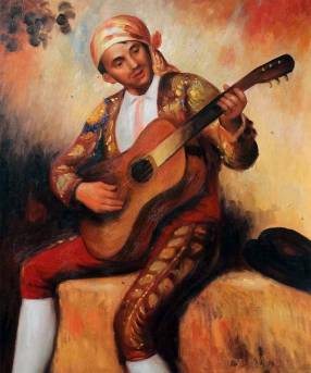 The Spanish Guitarist 1897 - Pierre Auguste Renoir